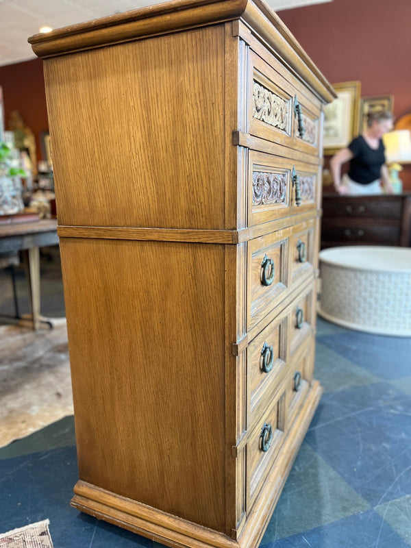 Vintage Thomasville Tall Wooden Dresser - Little Boho Valley