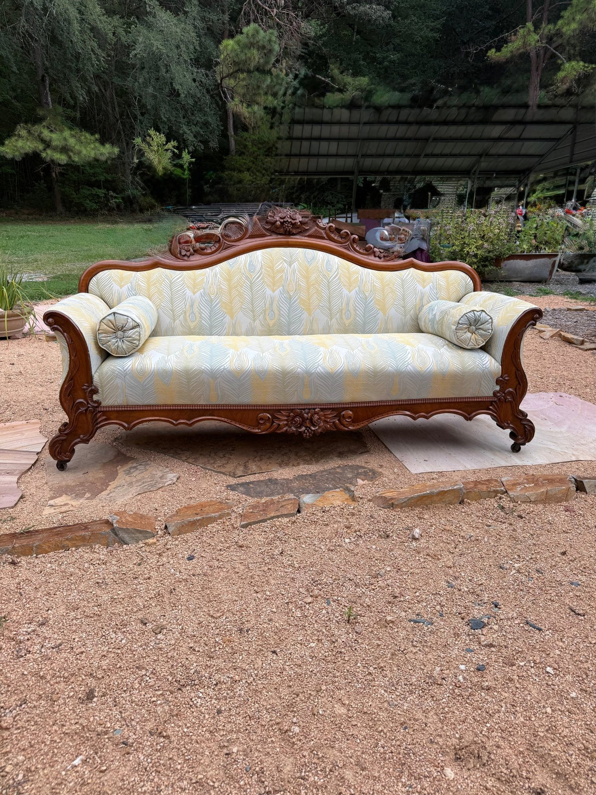 Vintage Victorian-era Parlor Sofa - Little Boho Valley