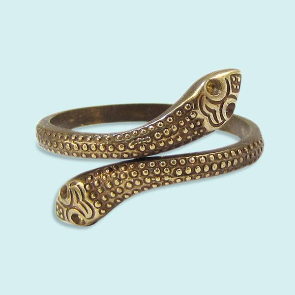 Gold Snake Ring: Uncarded