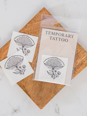Lotus temporary tattoo