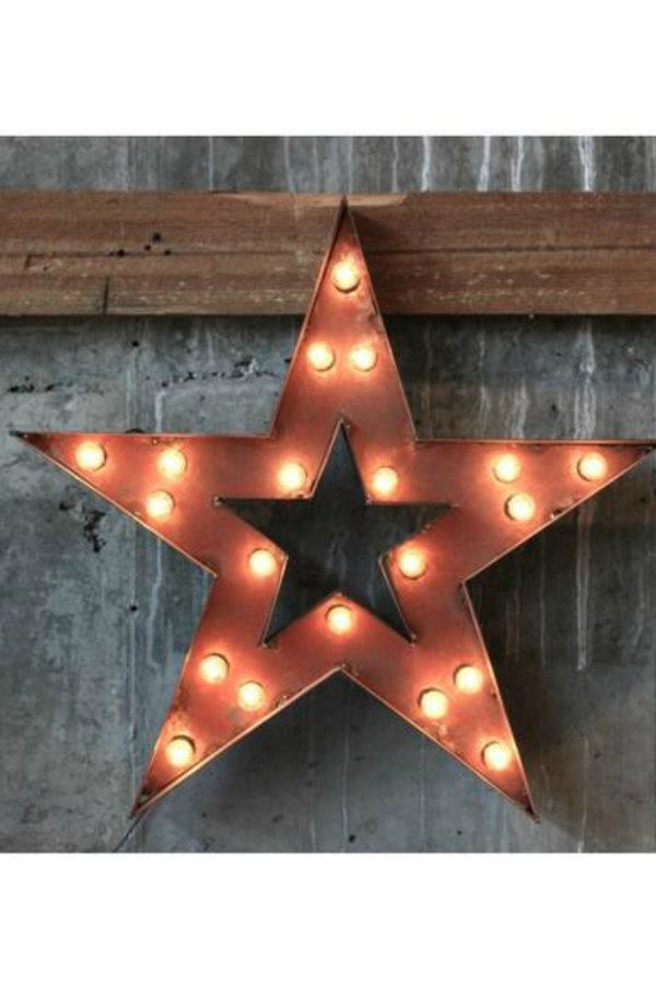 STAR MARQUEE SIGN - VINTAGE METAL STYLE Gypsy Jule