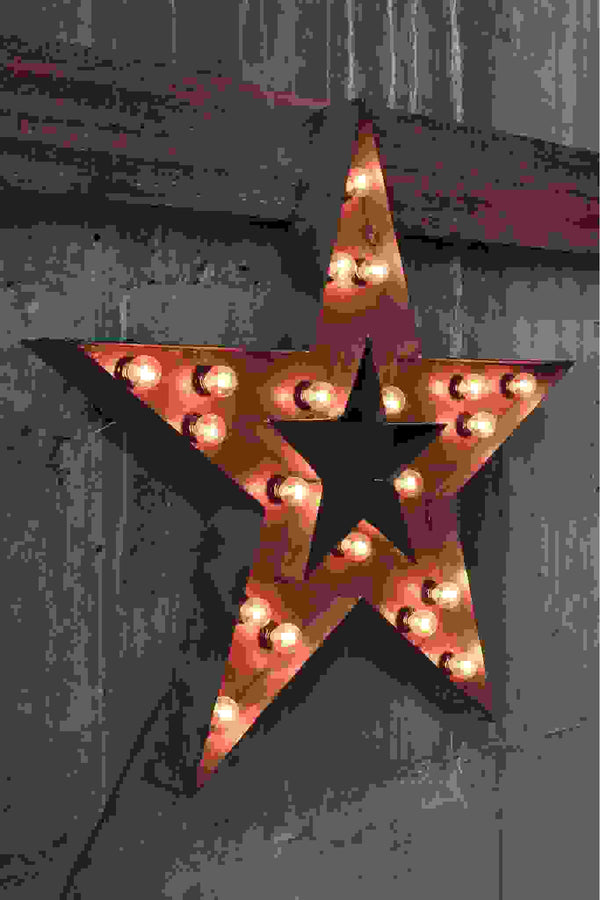 STAR MARQUEE SIGN - VINTAGE METAL STYLE Gypsy Jule