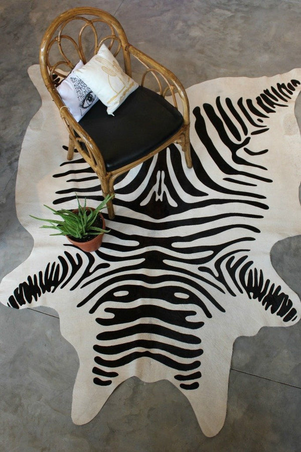 ZEBRA COWHIDE RUG Gypsy Jule