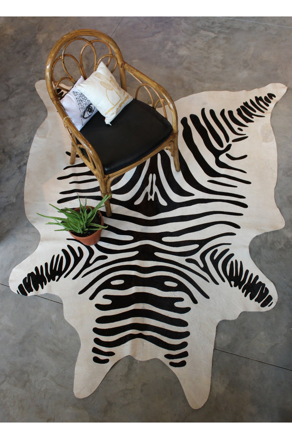 ZEBRA COWHIDE RUG Gypsy Jule