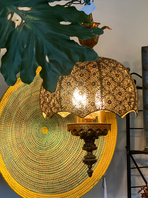 Vintage brass middle eastern lighting