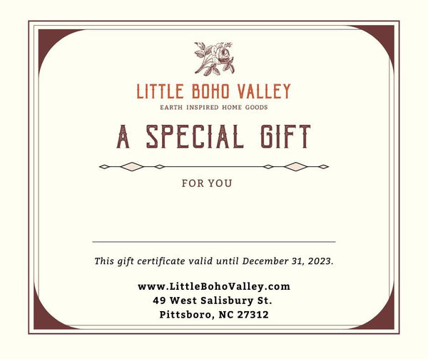 GIFT CARD - Little Boho Valley