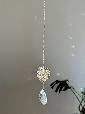 Ombra & Luce - Monstera Leaf Suncatcher, Plant Lover Wall Hanging - Little Boho Valley