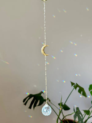 Ombra & Luce - Moon Suncatcher, Cresent moon decor, moon phase - Little Boho Valley