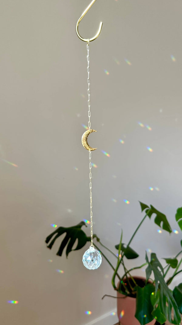 Ombra & Luce - Moon Suncatcher, Cresent moon decor, moon phase - Little Boho Valley