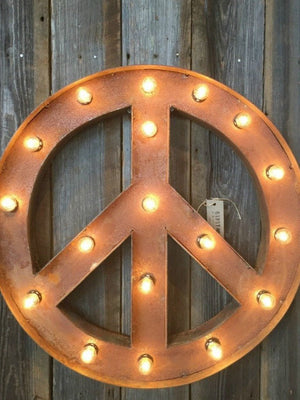 PEACE MARQUEE SIGN - EVENT RENTAL - Little Boho Valley