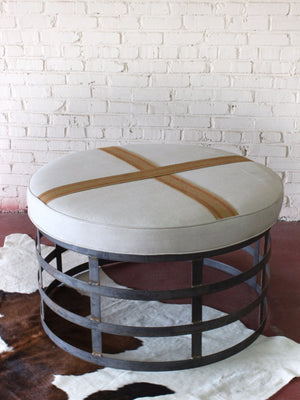 REPURPOSED METAL OTTOMAN - Little Boho Valley