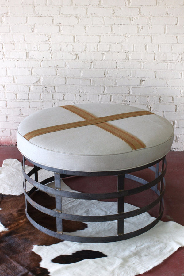 REPURPOSED METAL OTTOMAN - Little Boho Valley